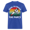 Here To Crash The Party Scary Halloween Knife Slasher Unisex Classic T-Shirt - royal blue