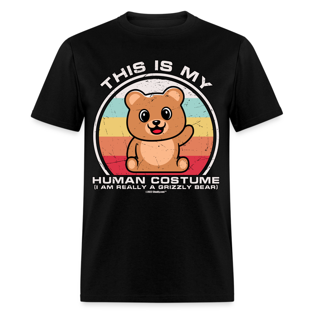 This Is My Human Costume I Am Really A Grizzly Bear Funny Cute Halloween Unisex Classic T-Shirt - black