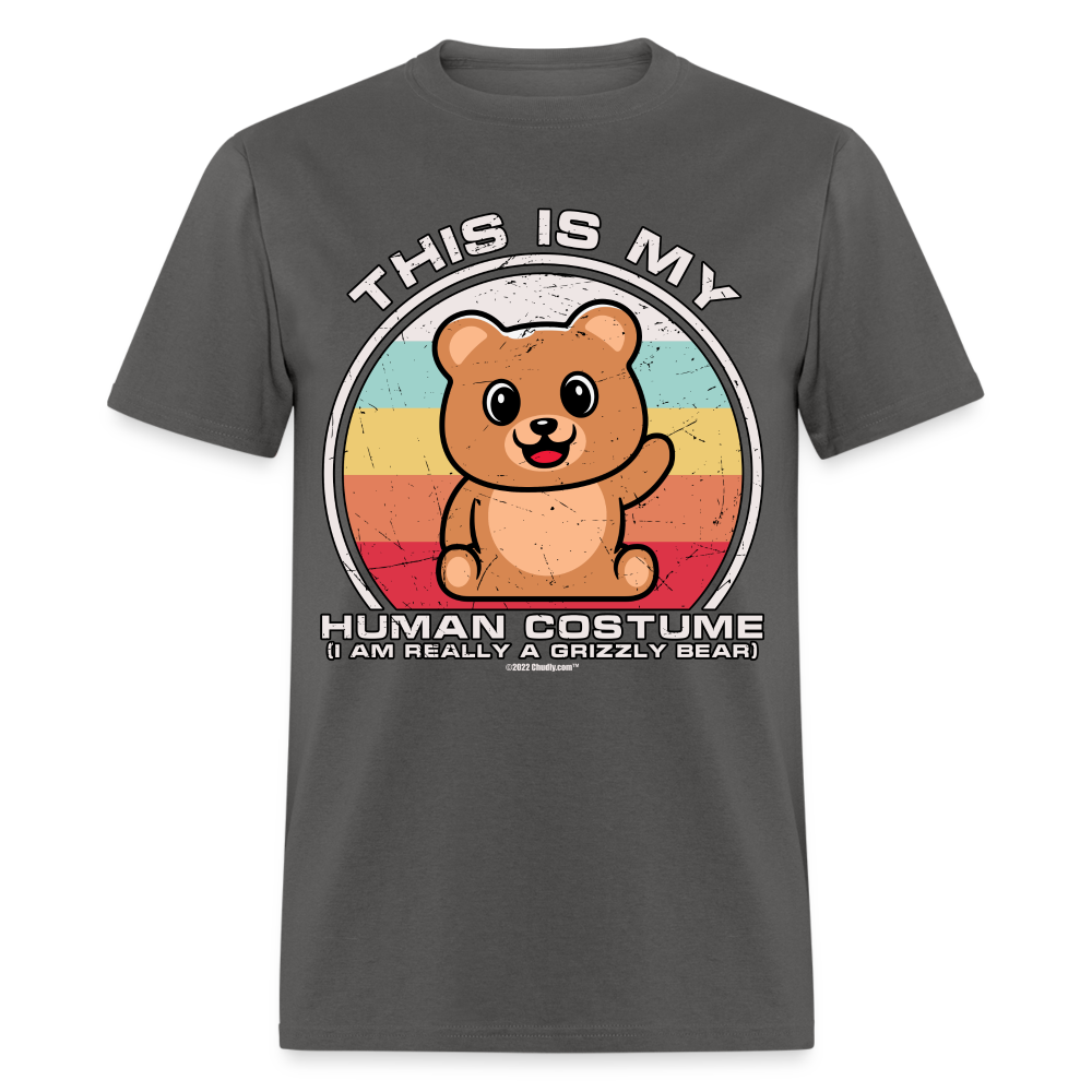 This Is My Human Costume I Am Really A Grizzly Bear Funny Cute Halloween Unisex Classic T-Shirt - charcoal