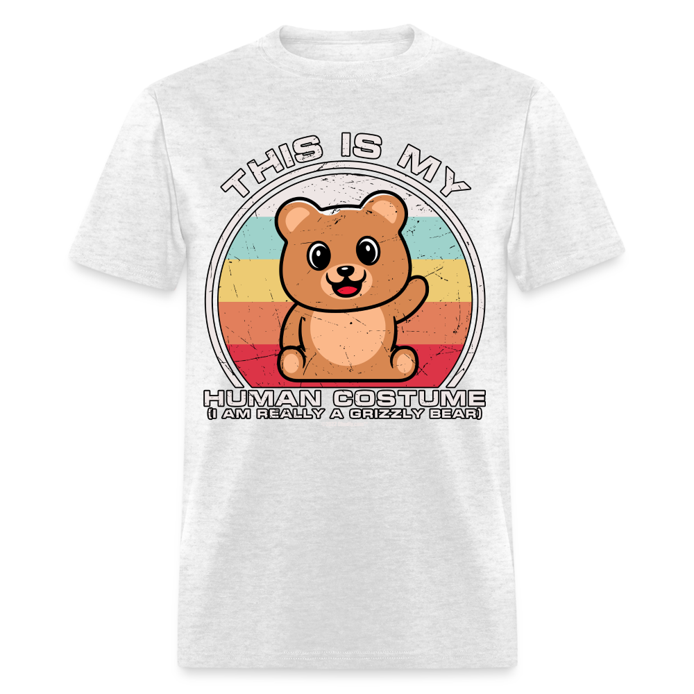 This Is My Human Costume I Am Really A Grizzly Bear Funny Cute Halloween Unisex Classic T-Shirt - light heather gray