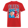 Queen Elizabeth II Retro Vintage Bootleg Unisex Classic T-Shirt - red