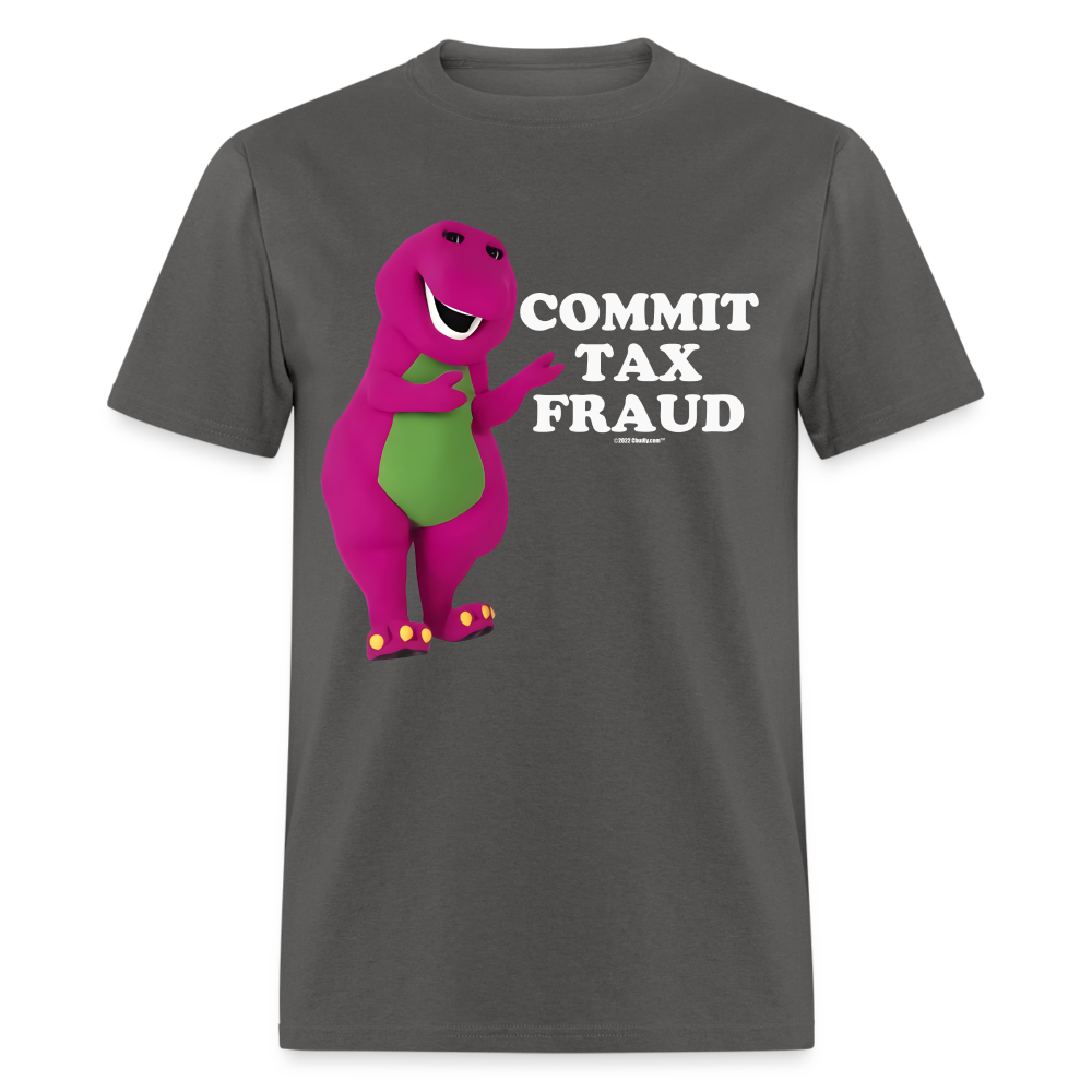 Commit Tax Fraud With Barney Funny Unisex Classic T-Shirt - charcoal