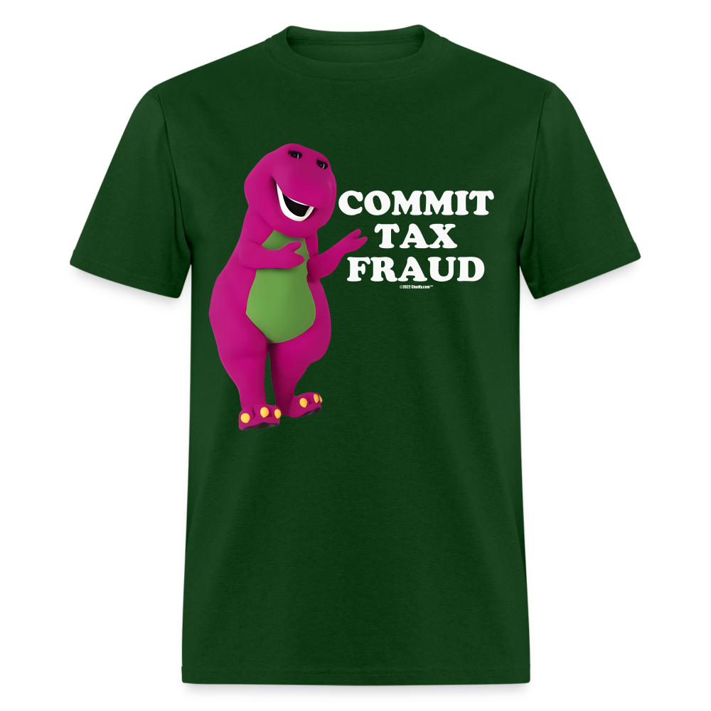 Commit Tax Fraud With Barney Funny Unisex Classic T-Shirt - forest green