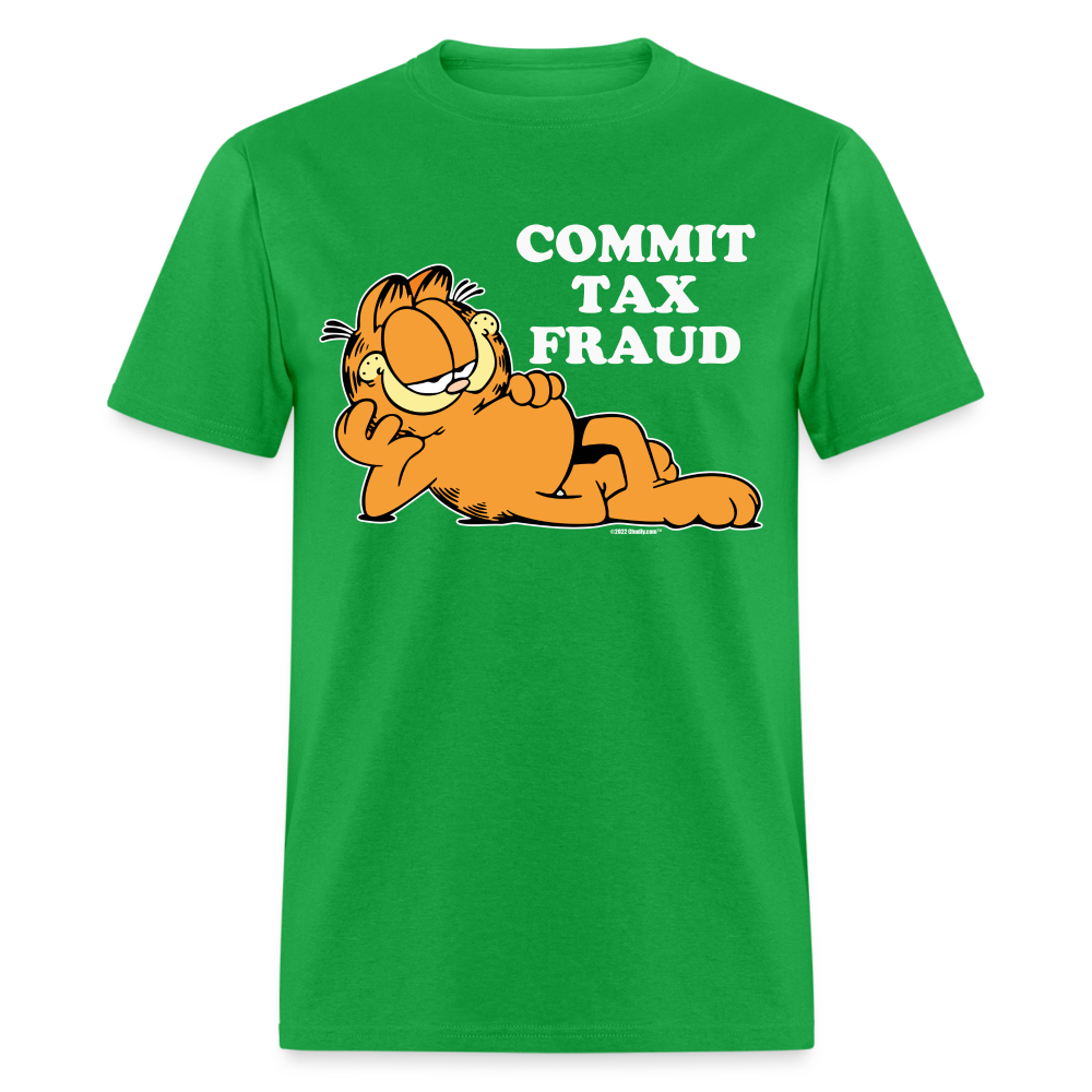 Commit Tax Fraud With Garfield Funny Unisex Classic T-Shirt - bright green