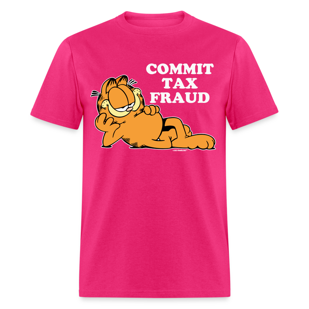 Commit Tax Fraud With Garfield Funny Unisex Classic T-Shirt - fuchsia