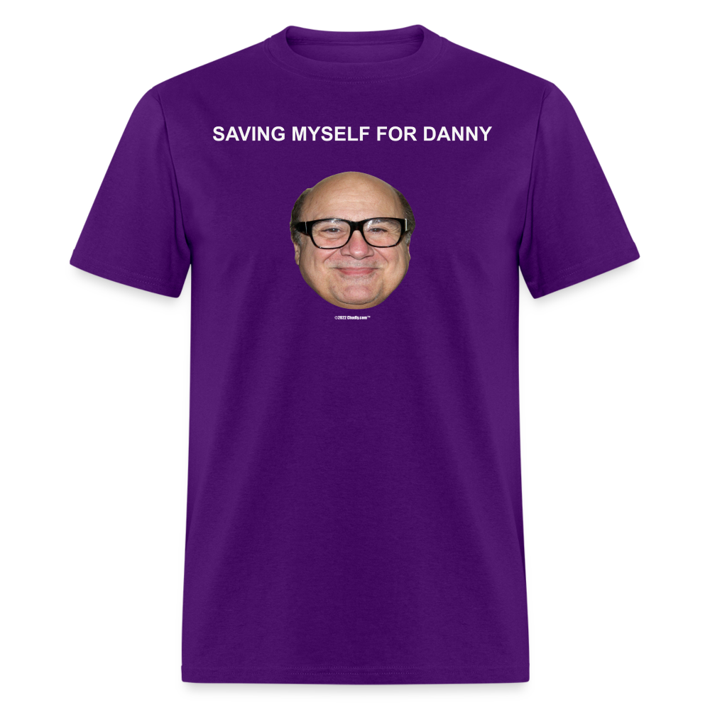Saving Myself For Danny Devito Unisex Classic T-Shirt - purple