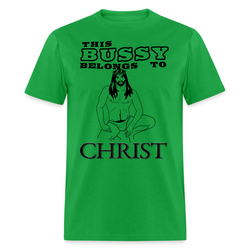 This Bussy Belongs to Christ Unisex Classic T-Shirt - bright green