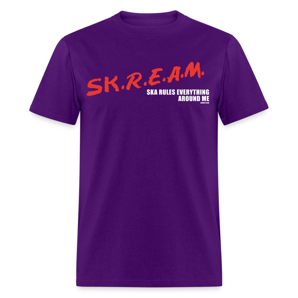 Ska Rules Everything Around Me SK.R.E.A.M. C.R.E.A.M. Meme Unisex Classic T-Shirt - purple