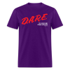 DARE To Give Me Free Drugs Funny Meme 90s Unisex Classic T-Shirt - purple