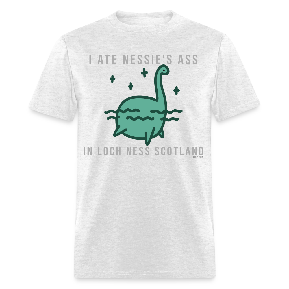 I Ate Nessie's Ass In Loch Ness Scotland Thicc Funny Meme Unisex Classic T-Shirt - light heather gray