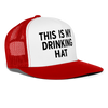 Load image into Gallery viewer, This Is My Drinking Hat Funny Party Snapback Mesh Trucker Hat - white/red