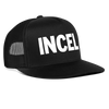 Incel Snapback Mesh Trucker Hat - black/black