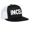Incel Snapback Mesh Trucker Hat - black/white