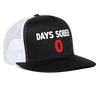 Load image into Gallery viewer, Zero Days Sober 0 Funny Drinking Hat Party Snapback Mesh Trucker Hat - black/white