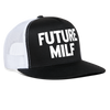 Load image into Gallery viewer, Future MILF Funny Hat Party Snapback Mesh Trucker Hat - black/white